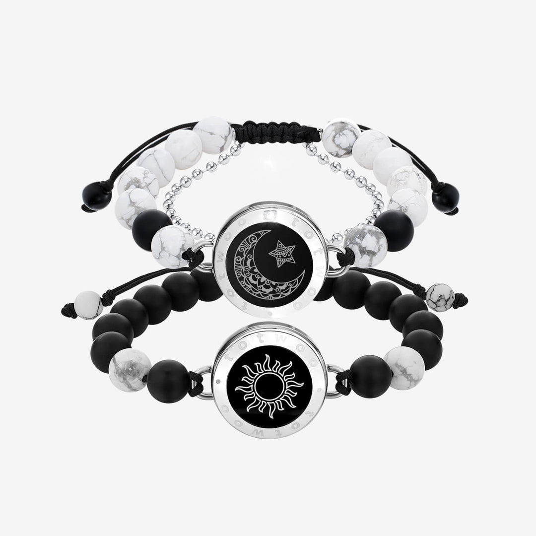 Sun & Moon Touch Bracelets with Matching Beads
